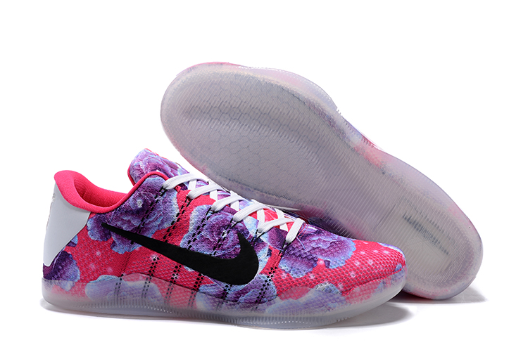 Nike Kobe 11 Flyknit Flor Red Purple Shoes